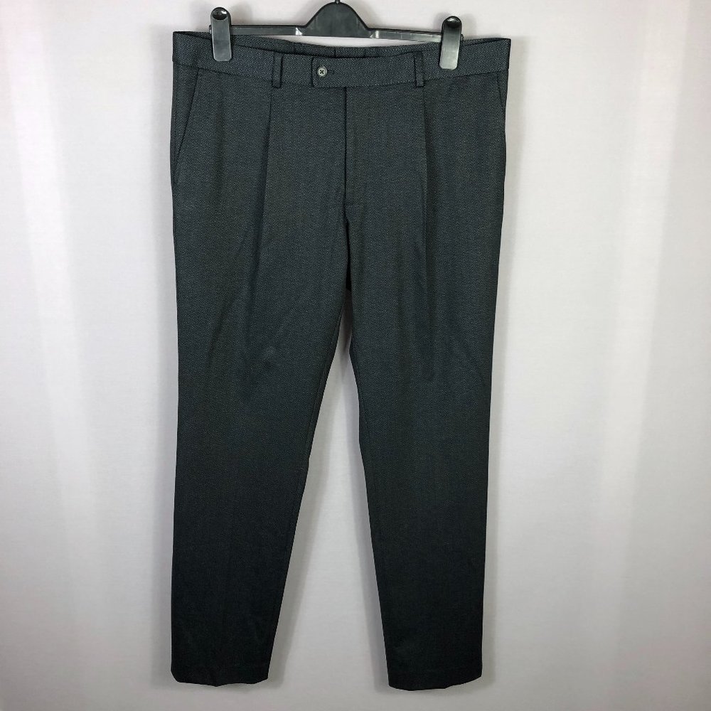 The Savile Row Company Dark Gray Dress Pants 38W